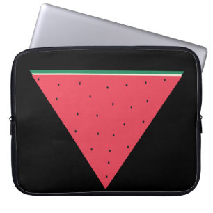 Funda Para Portátil sandía sobre resistencia del triángulo rojo invert