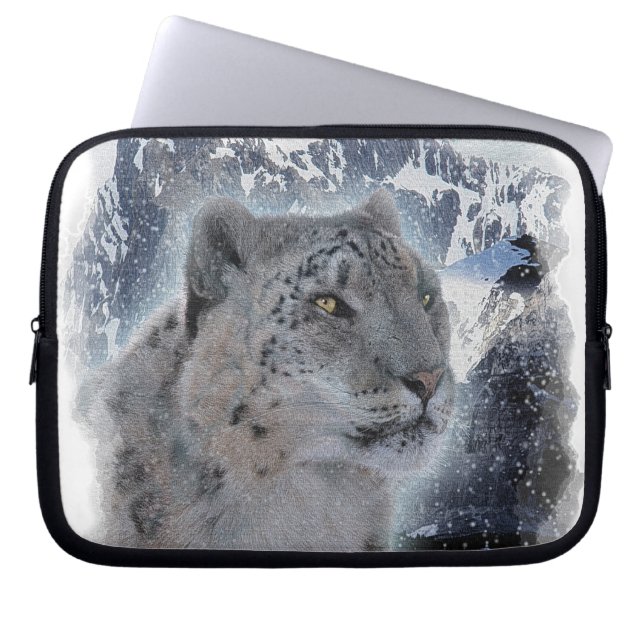 Funda Para Portátil SANEAMIENTO LEOPARD Especies amenazadas de gato gr (Frente)