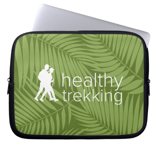 Funda Para Portátil Sano Trekking Green Palms Logo Wet Suit (Frente)