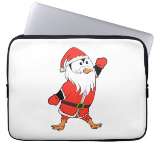 Funda Para Portátil Santa Claus Penguin lista para Navidades