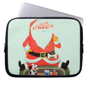 Funda Para Portátil Santa con el tren