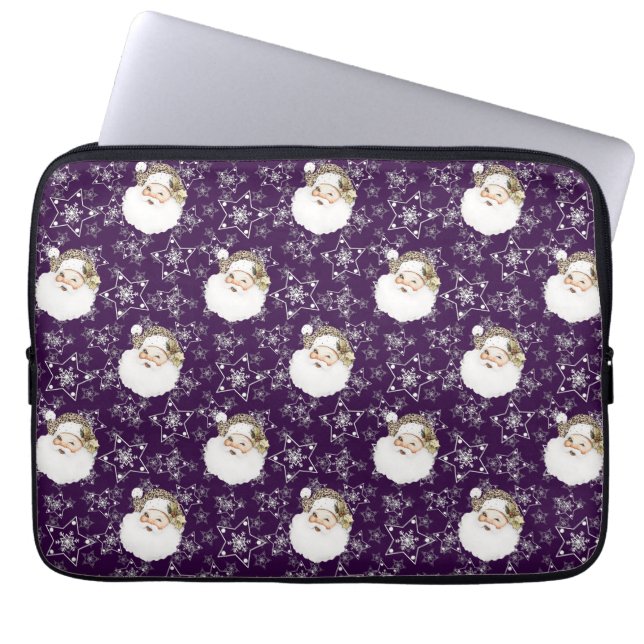 Funda Para Portátil Santa y las estrellas de época (Frente)
