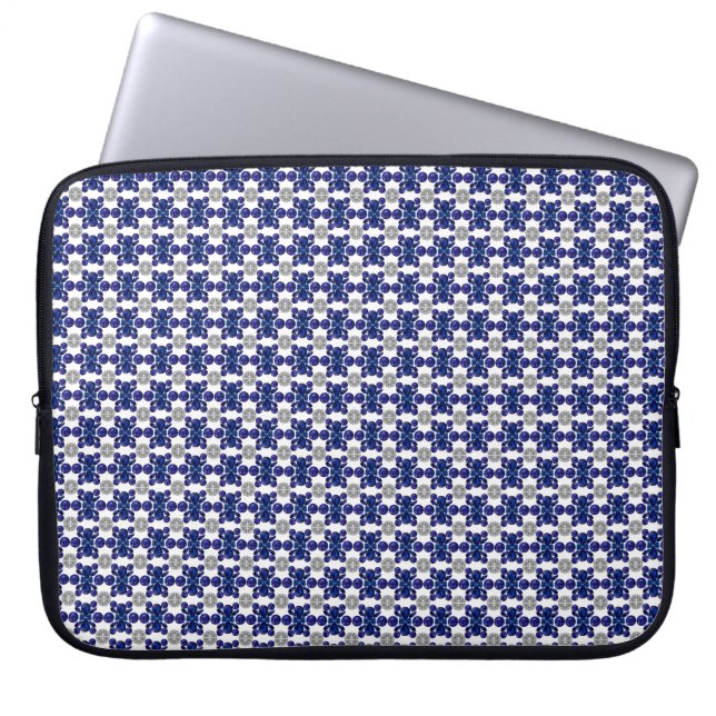 Funda Para Portátil Sapphire Diamond Gemstone Art Blue (Frente)