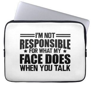 Funda Para Portátil Sarcasmo - No soy responsable de lo que hace mi ca