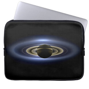 Funda Para Portátil Saturno eclipsó el sol por el orbitador de Cassini