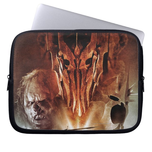 Funda Para Portátil Sauron, orcos, brujería y anillos (Frente)