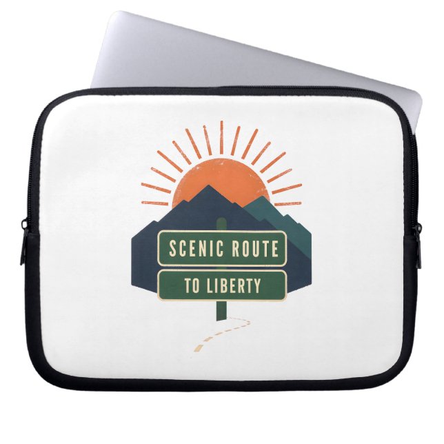 Funda para portátil Scenic Route To Liberty (Frente)
