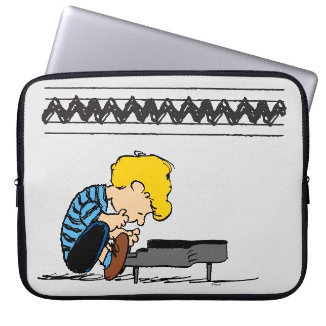 Funda Para Portátil Schroeder Charlie Brown Music (Frente)