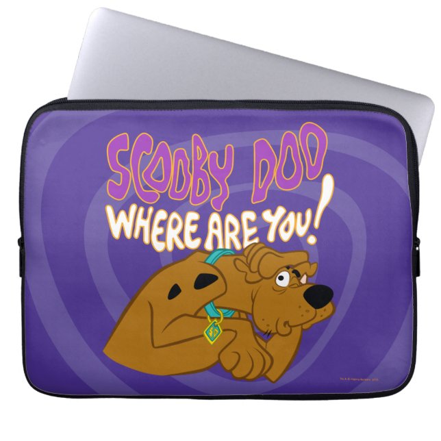 Funda Para Portátil Scooby-Doo asustado (Frente)