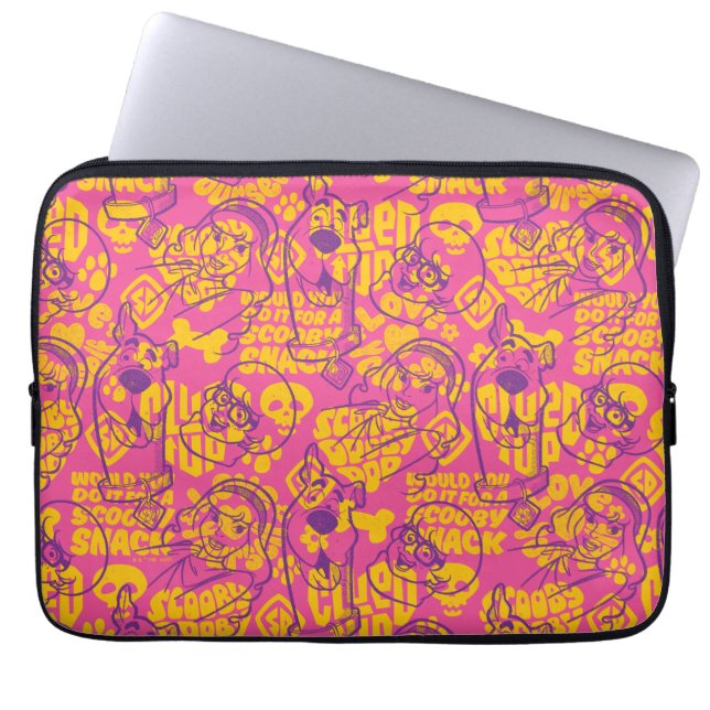 Funda Para Portátil Scooby-Doo | Funky Flower Pattern (Frente)