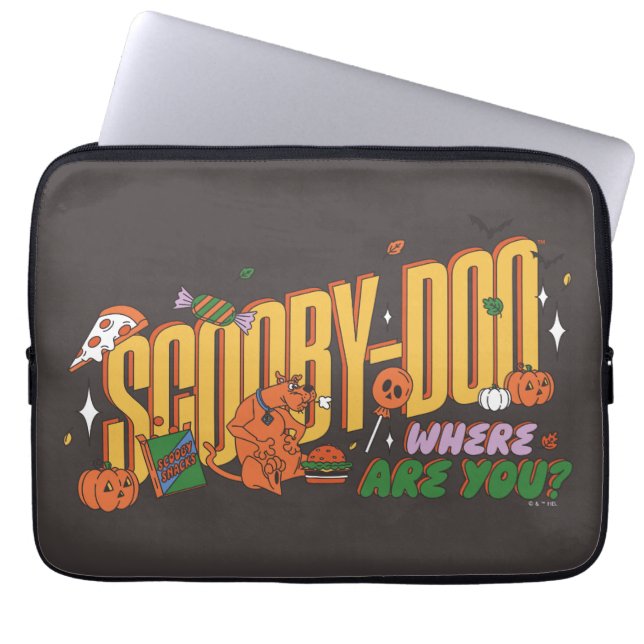 Funda Para Portátil Scooby-Doo Halloween Snack Logo (Frente)
