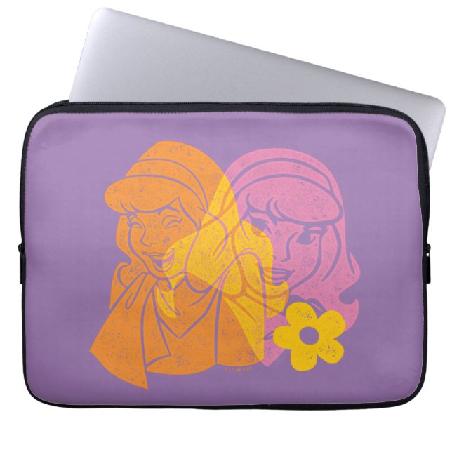 Funda Para Portátil Scooby-Doo | Retrato de flores de Daphne (Frente)