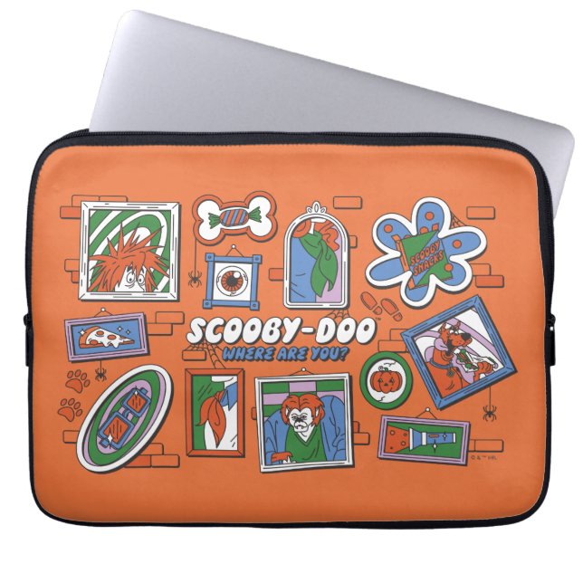 Funda Para Portátil Scooby-Doo Wall of Halloween Picture Frames (Frente)