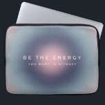 Funda Para Portátil Sé La Energía Que Quieres Atraer<br><div class="desc">Sea La Energía Que Desee Atraer - cita inspiradora,  motivacional - Tipografía - gradiente colorido/ aura.</div>