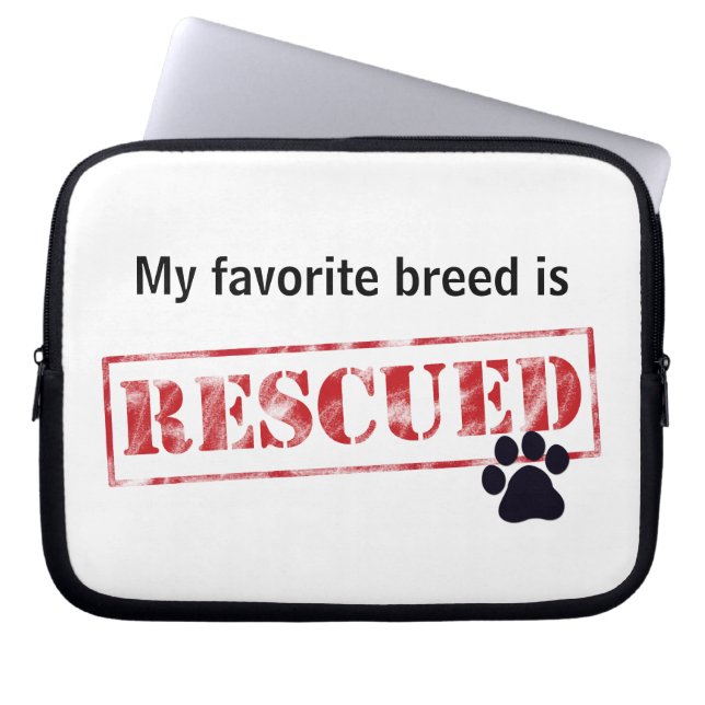 Funda Para Portátil Se rescata mi raza preferida (Frente)
