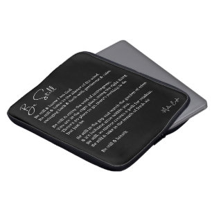 Funda Para Portátil Sé todavía poesía poética blanco negro