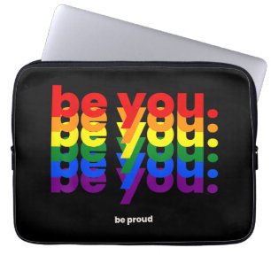 Funda Para Portátil Sé tú, sé orgulloso Arcoíris Orgullo LGBTQ Lesbian