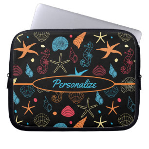 Funda Para Portátil Seashells Starfish Seahorse Ocean Beach