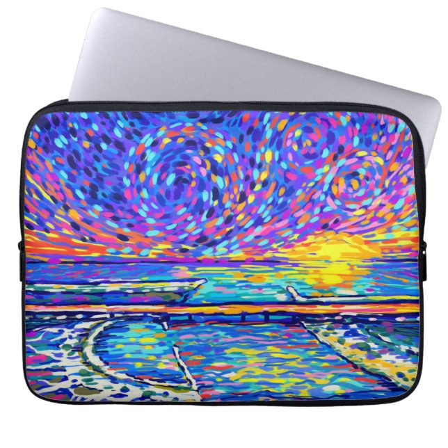 Funda Para Portátil Sebastian Inlet Cotton Candy Sky (Frente)