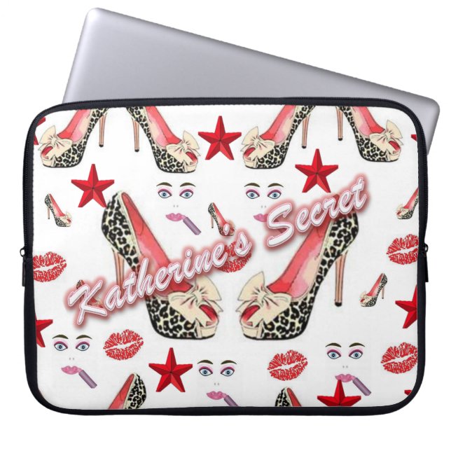 Funda Para Portátil Secreto de Katherine en la manga de la laptop (Frente)