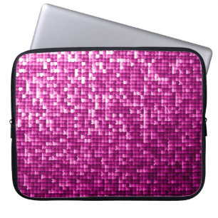 Funda Para Portátil Secuencias rosadas purpurinas