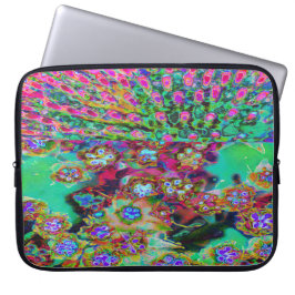 Funda Para Portátil Sedum Morado Groovy Abstracto Psicodélico