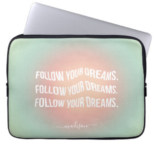 Funda Para Portátil Seguir la motivación del degradado de Dreams Paste