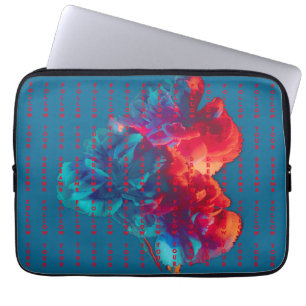 Funda Para Portátil Seguir tus citas de sueños Flores de colores