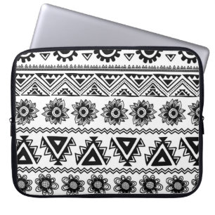 Funda Para Portátil Segundo patrón tribal étnico, sin fisuras.