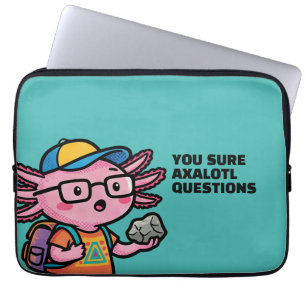 Funda Para Portátil Seguro que axolotl preguntas Meme Sarcástico Lindo