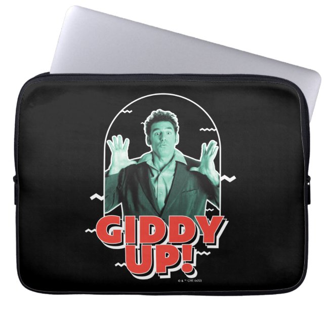Funda Para Portátil Seinfeld | Kramer - ¡Giddy Up! (Frente)