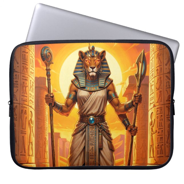 Funda Para Portátil Sekhmet – Löwenköpfige Kriegsgöttin (Frente)