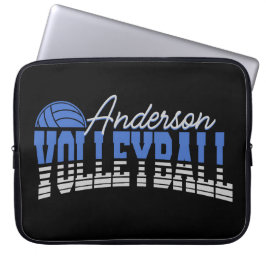 Funda Para Portátil Selector de voleibol personalizado ADD NAME Team C