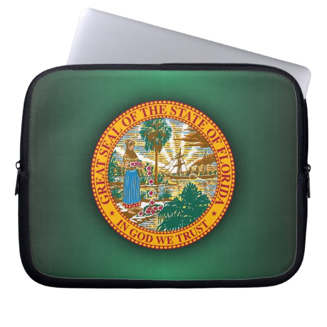 Funda Para Portátil Sello de Florida (Frente)