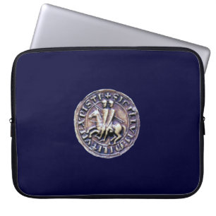 Funda Para Portátil Sello de los Caballeros Templarios gris