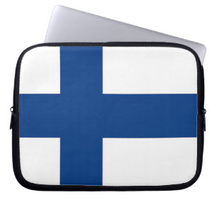 Funda Para Portátil Sello de portátiles Bandera de Finlandia