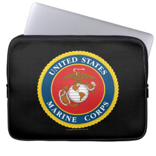 Funda Para Portátil Sello del Cuerpo de Marines - Plano