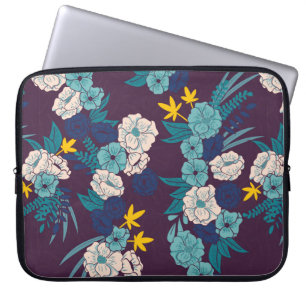 Funda Para Portátil Selva floral con serpientes sin soldadura, trópico