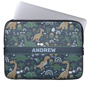 Funda Para Portátil Selva rusa de dinosaurios prehistórica personaliza