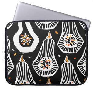 Funda Para Portátil Semillas estilizadas de calabazas: diseño sin inco