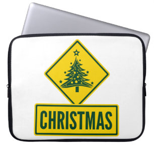 Funda Para Portátil Señal de advertencia de carretera de vacaciones mo
