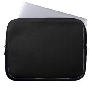 Funda Para Portátil Sencillamente negro Personalizar de color sólido