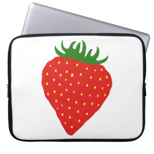 Funda Para Portátil Sencillamente personalizado Strawberry con manga p