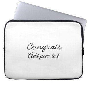 Funda Para Portátil Sencillas felicitaciones mínimas graduación añadir