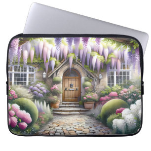 Funda Para Portátil Sendero de jardín de cabaña caprichosa