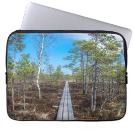Funda Para Portátil Sendero de madera sobre pantano