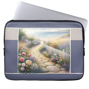 Funda Para Portátil Sendero del Jardín de Campo a la Mar