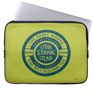 Funda Para Portátil Señor Grinch Apestaba Apesta Apestará Cita