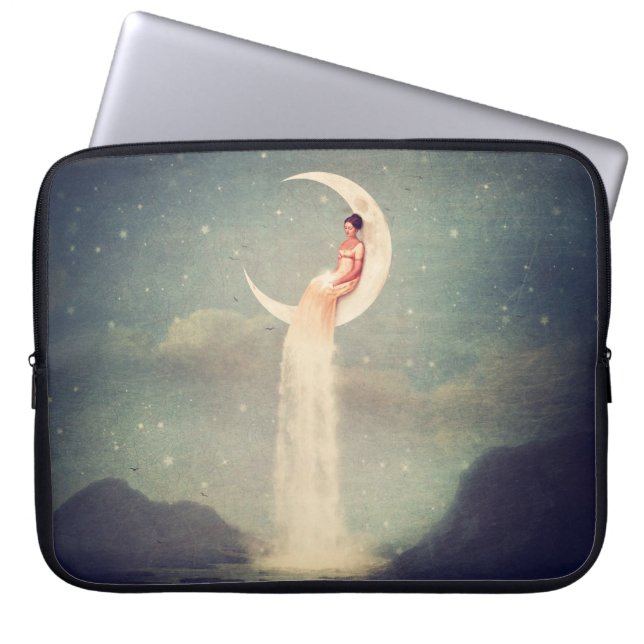 Funda Para Portátil Señora del río de la luna (Frente)