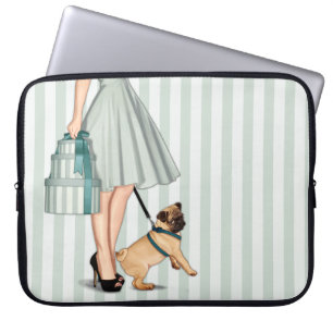 Funda Para Portátil Señora y barro amasado elegantes